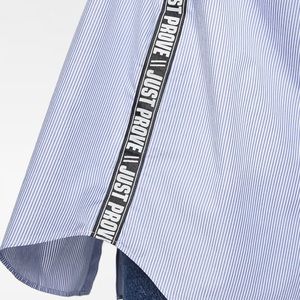 MAN  ZARA striped shirt with side band